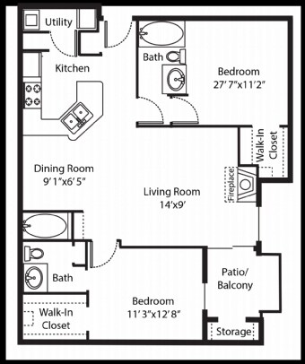 The Sand Dollar 1334 floor plan